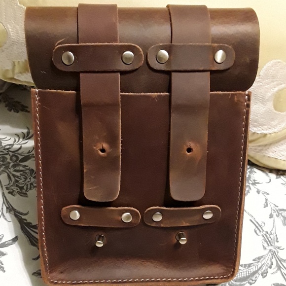NEW Genuine Leather Waist Belt Pack - Picture 3 of 7